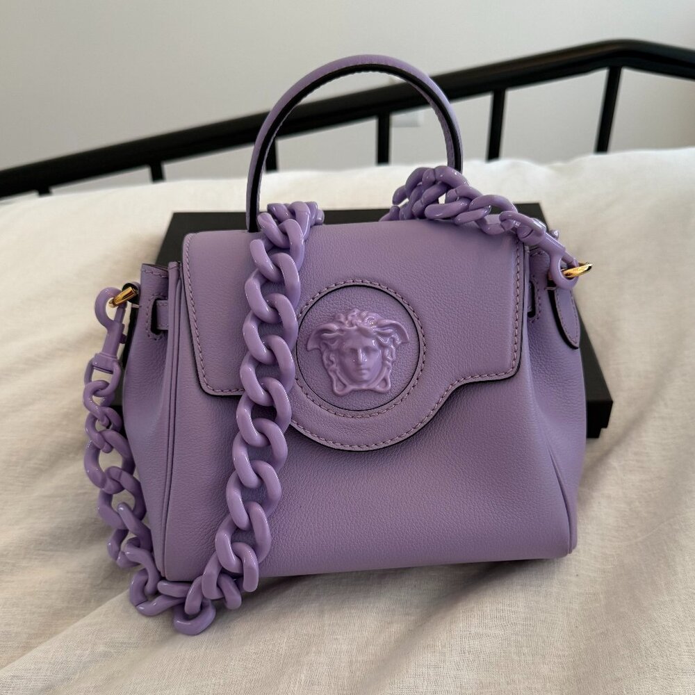 Versace - Small La Medusa Top Handle Calfskin Handbag - Never been worn.